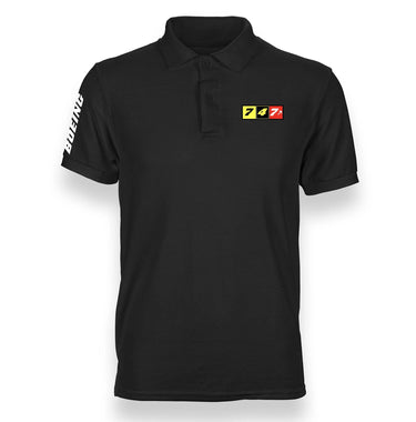 B747 DESIGNED POLO SHIRT THE AV8R